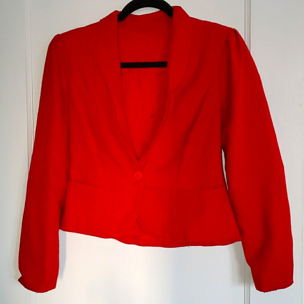 Light Coat Vintage wool crop Jacket